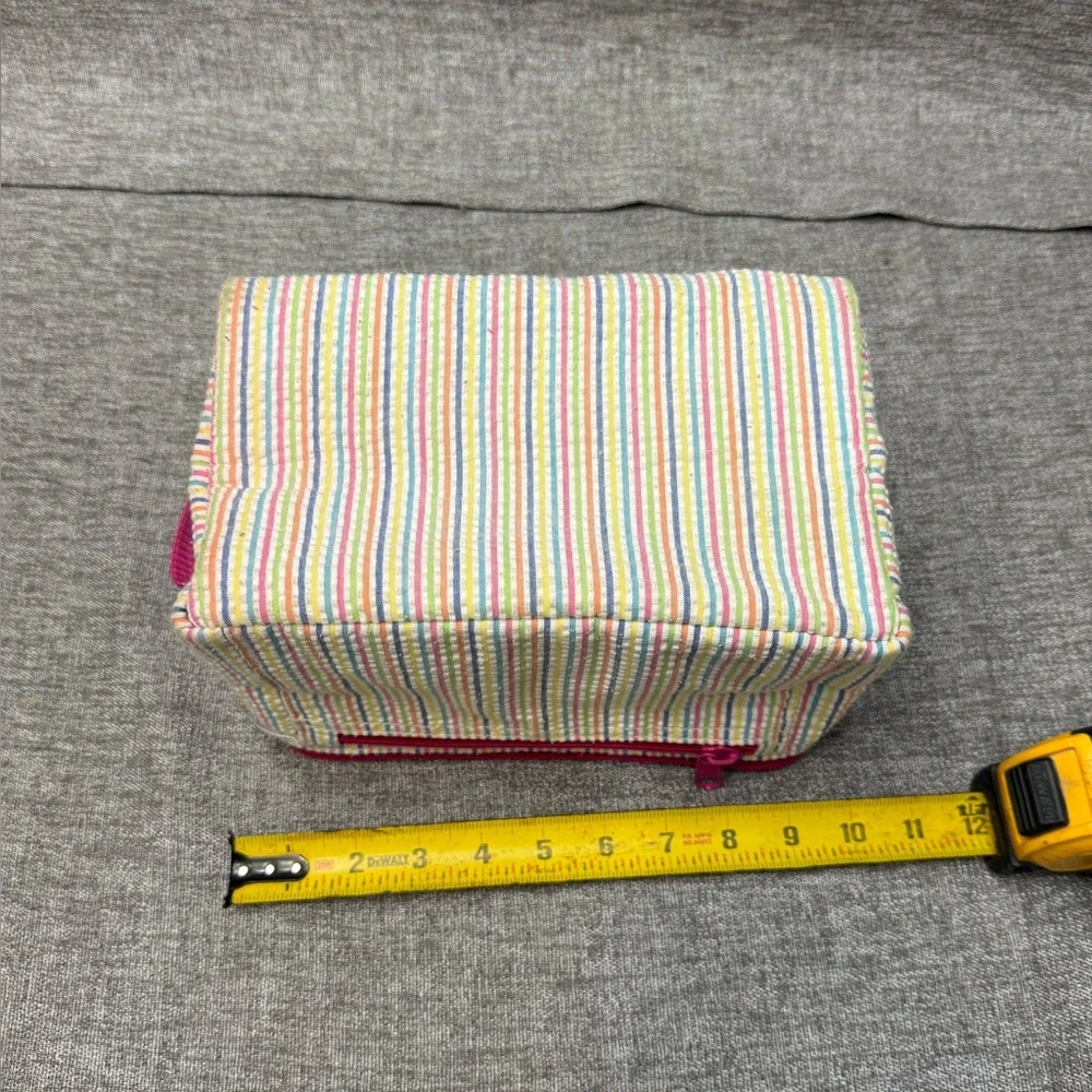 “Claire” Monogrammed Lunchbox Insulated Stripe Girls